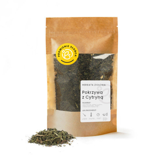 Herbata ziołowa Promienie Słońca pokrzywa z cytryną 60 g PROMIENIE SŁOŃCA