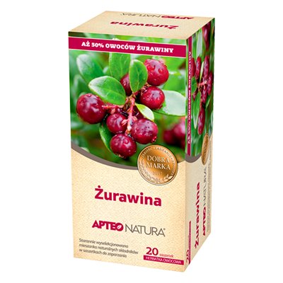 Herbata ziołowa SYNOPTIS PHARMA żurawinowa 20 szt. SYNOPTIS PHARMA