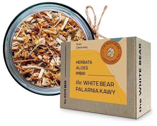 Herbata ziołowa The White Bear z trawą cytrynową i imbirem 100 g The White Bear