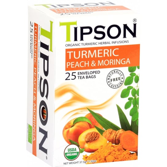 Herbata ziołowa Tipson z brzoskwinią 25 szt. Tipson