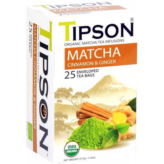 Herbata ziołowa Tipson z cynamonem i imbirem 25 szt. Tipson