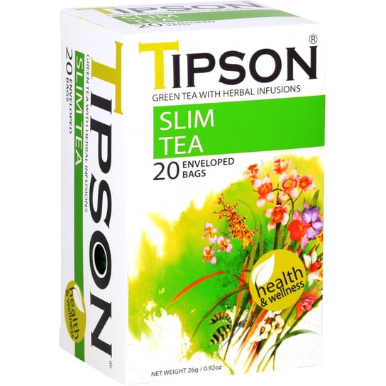 Herbata ziołowa Tipson z różą i hibiskusem 20 szt. Tipson