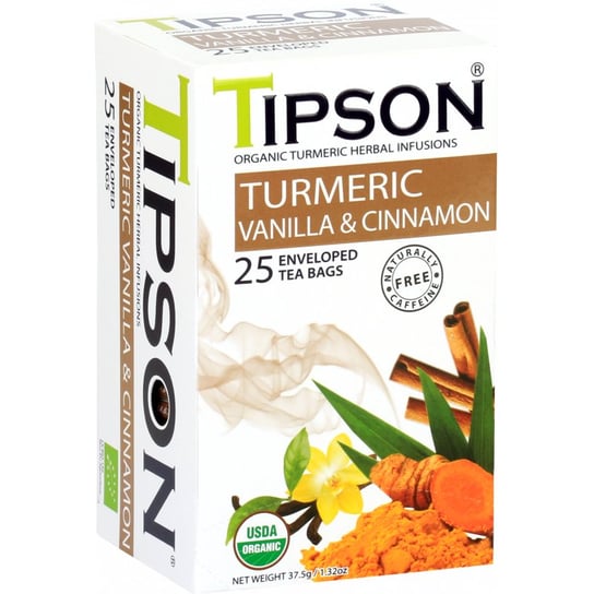 Herbata ziołowa Tipson z wanilią i cynamonem 25 szt. Tipson