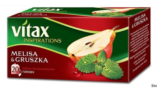 Herbata ziołowa Vitax melisa z gruszką 20 szt. Vitax