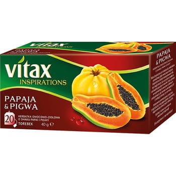 Herbata ziołowa Vitax z papają i pigwą 20 szt. Vitax