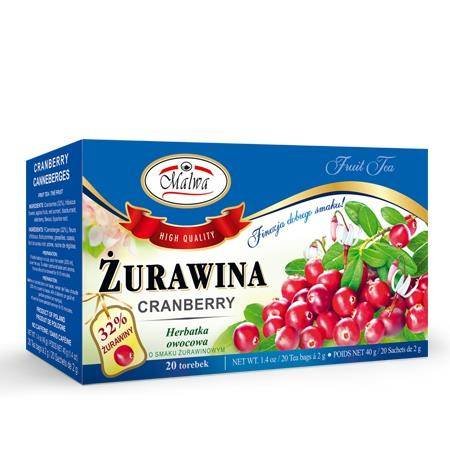 Herbata żurawinowa 20*2g fix MALWA Malwa