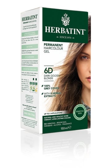 Herbatint, farba do włosów 6D Ciemny Złoty Blond, 150 ml HERBATINT