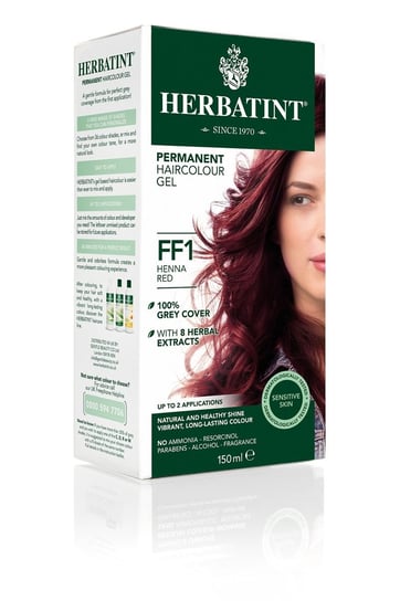 Herbatint, farba do włosów FF1 Czerwień Henny, 150 ml HERBATINT