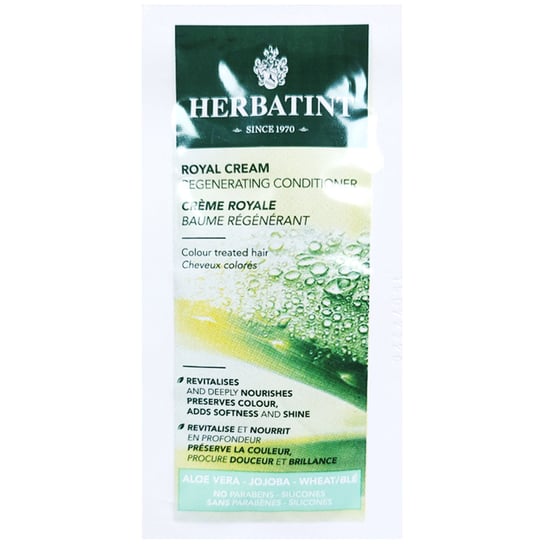 Herbatint, Royal Cream, Ochronna nawilżająca odżywka do włosów farbowanych w kremie, 10 ml HERBATINT
