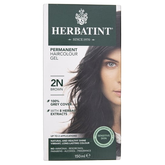 Herbatint, trwała farba do włosów 2N Brązowy, 150 ml HERBATINT