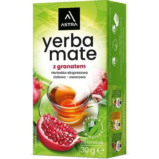 Herbatka Astra Yerba Mate z granatem 30g ASTRA COFFEE & MORE