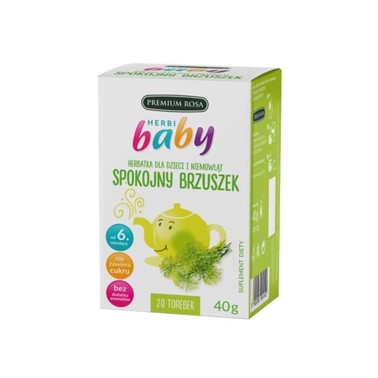 Herbatka dla dzieci i niemowląt Spokojny Brzuszek Premium Rosa, 40g Inna marka