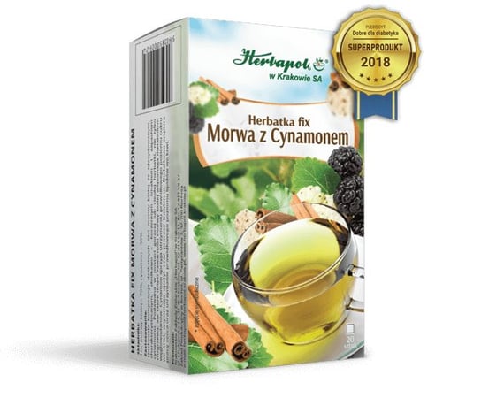 Herbatka Fix Morwa z cynamonem, suplement diety,  20 saszetek po 2 g Inna marka