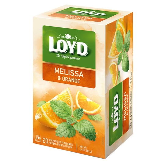 Herbatka owocowo - ziołowa Loyd Melisa o smaku pomarańczy 20 torebek Loyd Tea