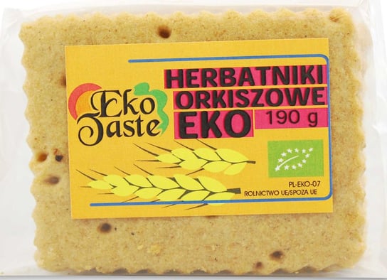 HERBATNIKI WEGAŃSKIE ORKISZOWE BIO 190 g - EKO TASTE (TAST) EKO TASTE