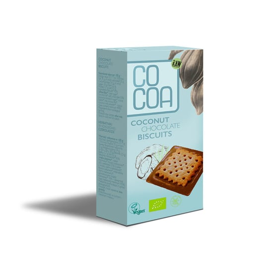 Herbatniki z czekoladą kokosową 95 g - BIO Cocoa