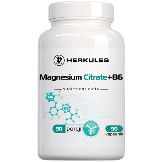 Herkules, Magnesium Citrate+B6, Suplement diety, 90 kaps. Herkules