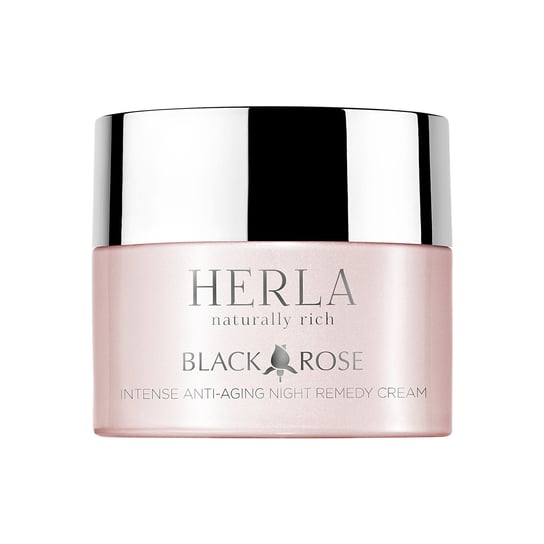 Herla, Black Rose, intensywnie odbudowujący krem przeciwstarzeniowy na noc, 50 ml Herla
