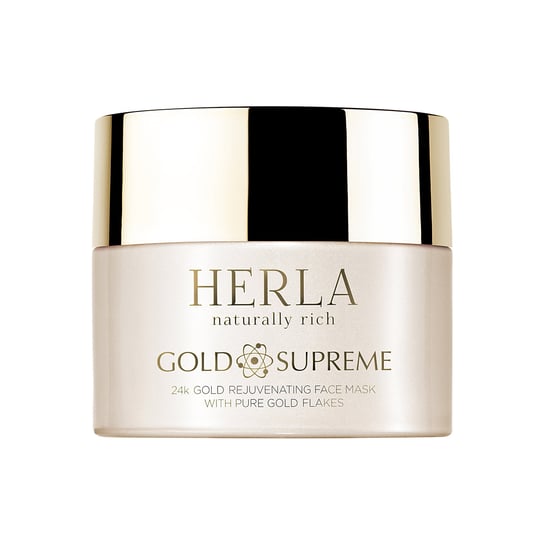 Herla, Gold Supreme, złoto odmładzająca maska do twarzy z płatkami złota 24k Złoto, 50 ml Herla