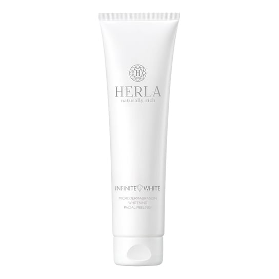 Herla, Infinite White, wybielający peeling do twarzy efekt mikrodermabrazji, 150 ml Herla
