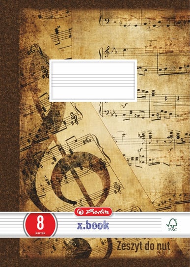 Herlitz, Zeszyt do nut A5, 8 kartek Herlitz