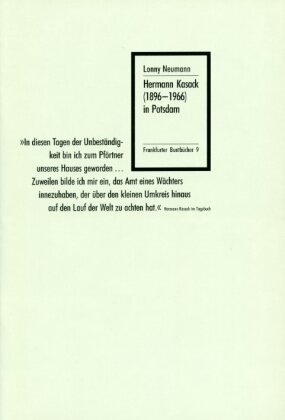 Hermann Kasack (1896-1966) in Potsdam Verlag für Berlin-Brandenburg