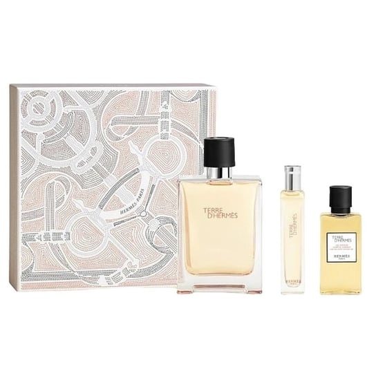 Hermes Terre D'Hermes zestaw woda toaletowa spray 100ml + woda toaletowa spray 15ml + żel pod prysznic 40ml Hermes