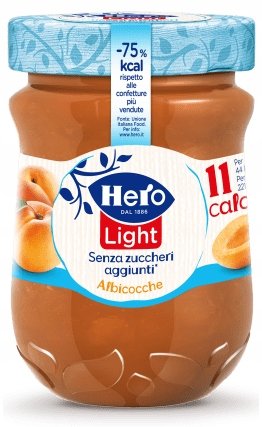 Hero Light Dżem morelowy bez dodatku cukru 280g Inna producent