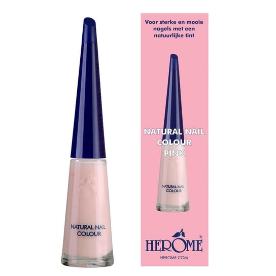 Herome, Natural Nail Colour lakier do paznokci Pink, 10 ml Herome
