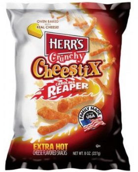 Herr'S Carolina Reaper Crunchy Cheestix Hot 227G Lay's