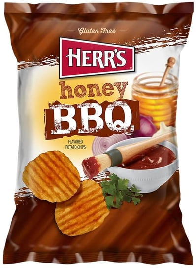 Herr's Honey BBQ Chips Chipsy Ziemniaczane Smaku Miodowego BBQ 28,4g z USA Inna marka