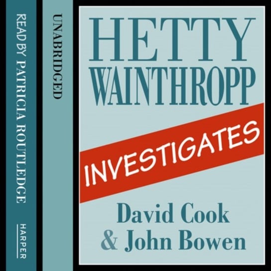 Hetty Wainthropp Investigates Bowen John, Cook David