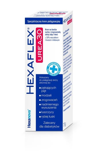 HEXAFLEX UREA 30 Krem na bardzo suchą skórę, 75 g Hexanova
