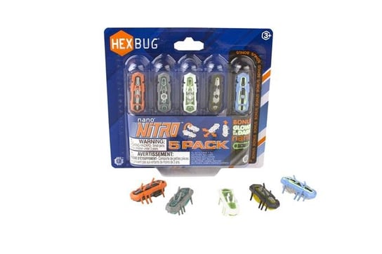 Hexbug, zabawki interaktywne nano Nitro, 5-pack Hexbug