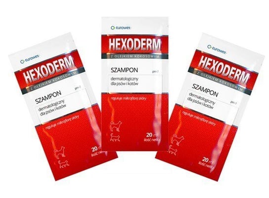 Hexoderm - szampon dermatologiczny saszetki 20x20ml EUROWET