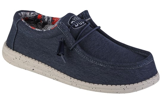 Hey Dude Wally Stretch Canvas 40022-425, Męskie, buty sneakers, Niebieski Inna marka