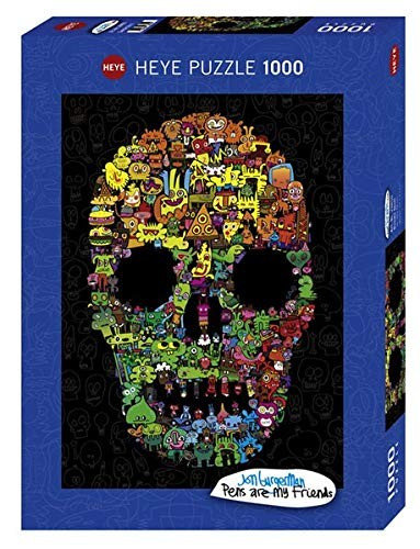Heye, puzzle, Czaszka pełna Doodli, 1000 el. Heye