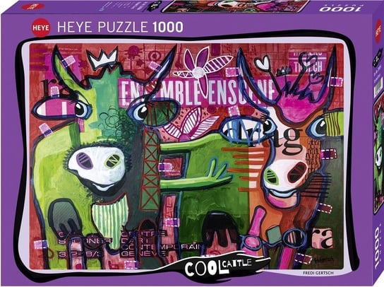 Heye, puzzle, Pasiaste Krowy, 1000 el. Heye