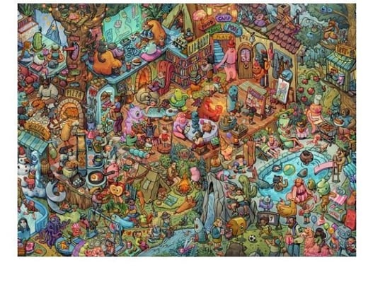 Heye, puzzle, Zabawa z przyjaciółmi, Tiurina (Puzzle+plakat), 1500 el. Heye