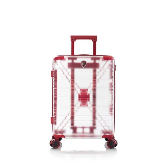 Heys X-Ray mała czerwona transparentna walizka kabinowa na kółkach Heys