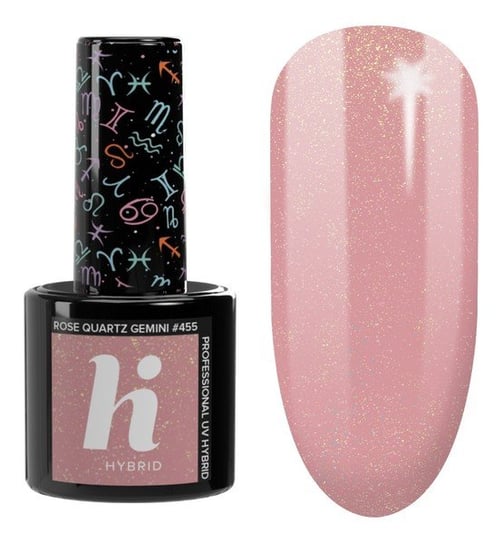 Hi Hybrid, Zodiac Lakier hybrydowy 455 Rose Quartz Gemini, 5ml Hi Hybrid