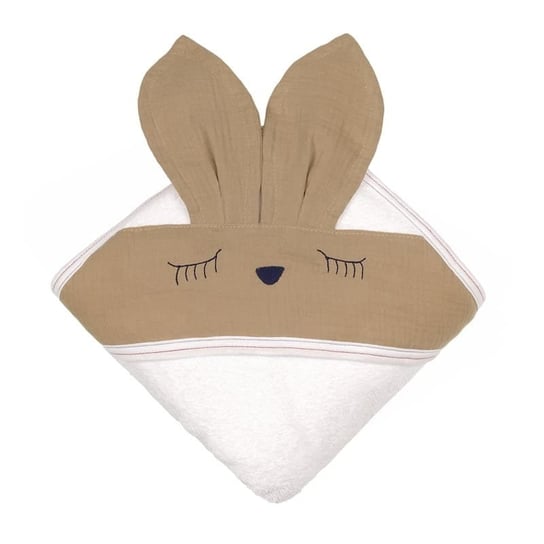 Hi Little One - Ręcznik Z Kapturem 100 X 100 Bunny Hooded Bath Towel Beige Hi Little One