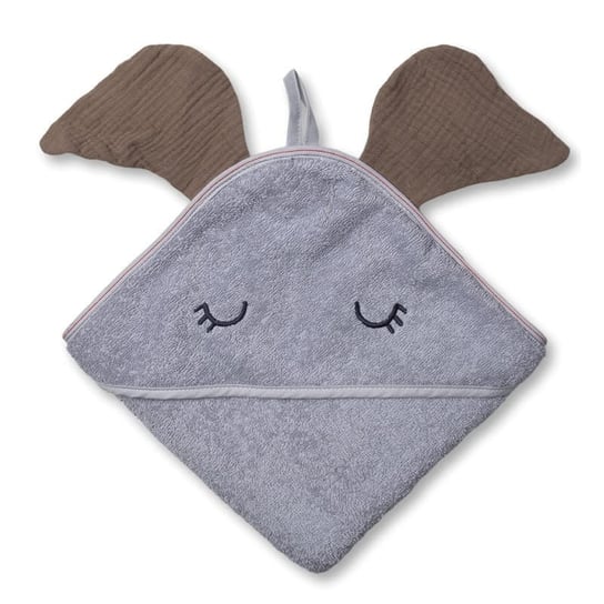 Hi Little One - Ręcznik Z Kapturem 100 X 100 Elephant Hooded Bath Towel Dark Oak Light Hi Little One