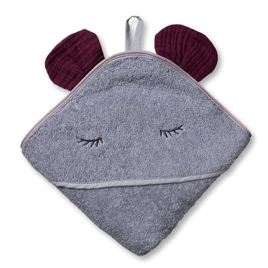 Hi Little One - Ręcznik Z Kapturem 100 X 100 Mouse Hooded Bath Towel Lavender Hi Little One