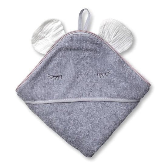 Hi Little One - Ręcznik Z Kapturem 100 X 100 Mouse Hooded Bath Towel White Hi Little One