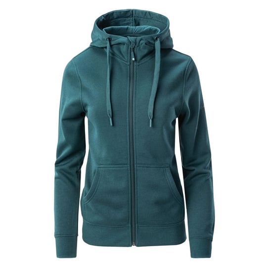 Hi-Tec Damska Bluza Z Kapturem Silian Full Zip (XS ( 122 - 128 ) / Turkusowy) Hi-Tec