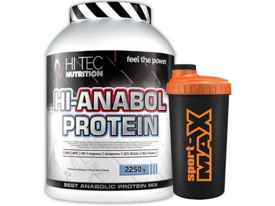 HI TEC Hi, Odżywka białkowa, Anabol Protein 2250 g + Shaker + Koszulka Hi Tec Hi-Tec