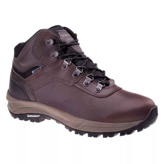 Hi-Tec Męskie Wodoodporne Buty Turystyczne Altitude VI Leather (24 / Ciemnobrązowy) Hi-Tec