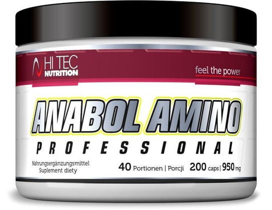 HI TEC, Suplement aminokwasowy, Amino Anabol Professional, 200 kapsułek Hi-Tec