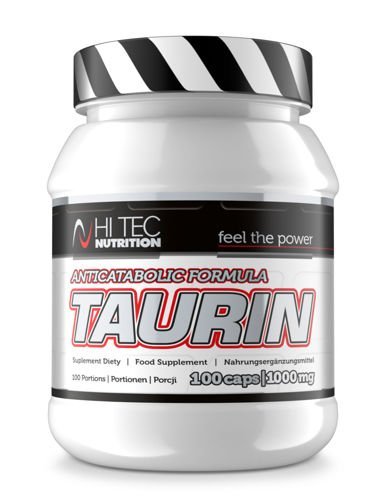 HI TEC, Suplement aminokwasowy, Taurin, 100 kapsułek Hi-Tec